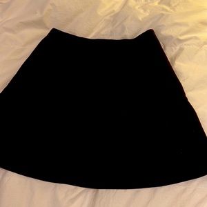 J crew flare a-line black mini skirt in like new condition size 0